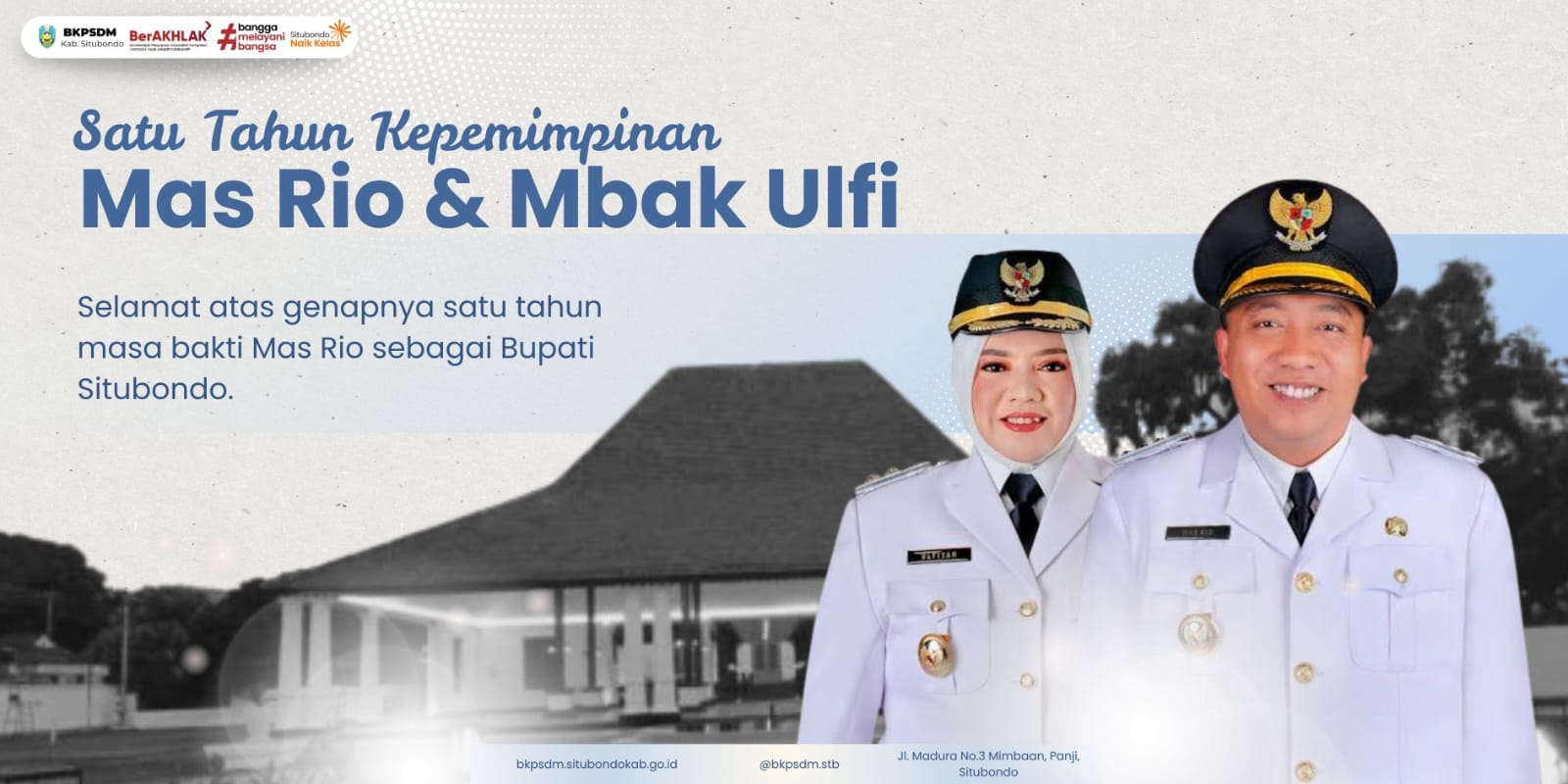 Refleksi 1 Tahun Kepemimpinan Mas Rio & Mbak Ulfi: BKPSDM Situbondo Siap Wujudkan SDM Aparatur Unggul